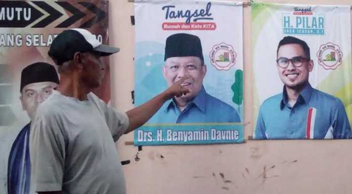 Benyamin Davnie dan Pilar Saga Ichsan Belum Pasti Berpasangan di Pilkada Tangsel Gambar Ben-Pilar. (Foto/Detak Tangsel)