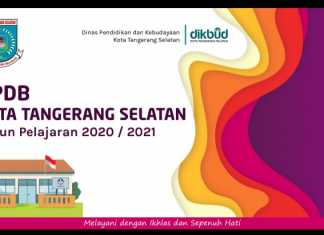 Info Grafis PPDB Tangsel 2020. (Foto/Dindukbud Tangsel)