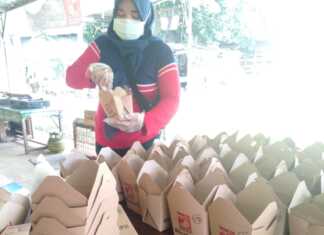 Dapur umum DPC PSI Ciputat, Tangerang Selatan.